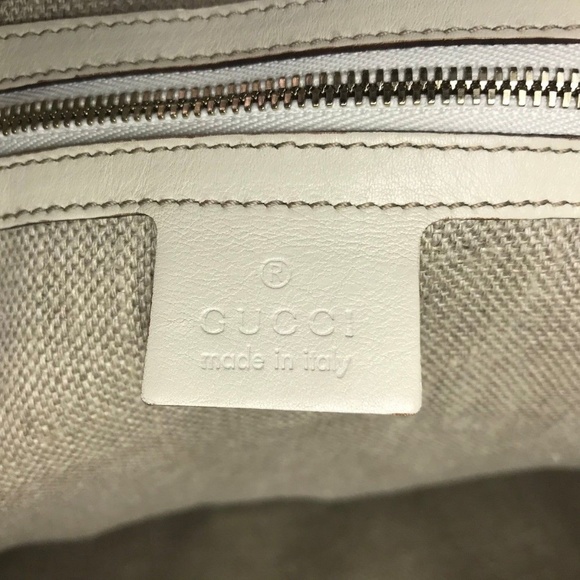 🚫SOLD🚫 Authentic Gucci Leather Hobo w/ Web Strap - Picture 6 of 7